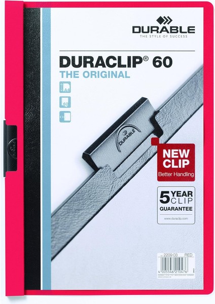 2209 Duraclıp 60, Kırmızı, 1 Adet