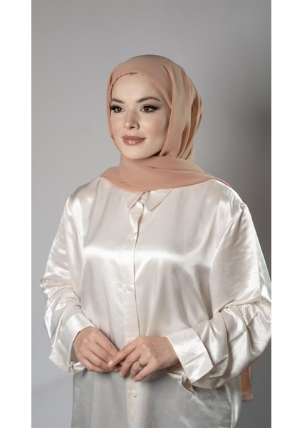 Sütlü Kahve Pratik Hazır Geçmeli Şal Şifon Boru Boneli 3001_26