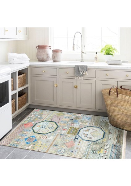 Barcelona Koleksiyonu Çok Renkli Ağaç Hayvan ve Şekiller Modern Dekoratif Halı BARCELONA70 fırsatları