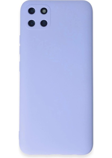 Newface Realme C11 Kılıf Nano Içi Kadife Silikon - Lila