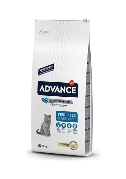 Advance Sterilised Hindili Yetişkin Kısırlaştırılmış Kedi Maması 15 kg