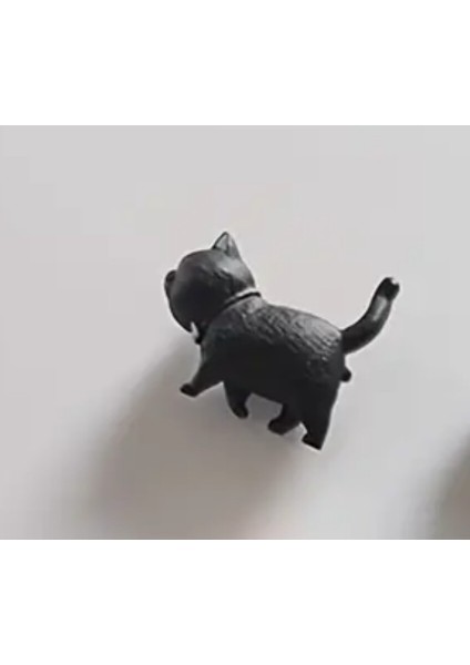 Siyah 1 Parça Karikatür Yürüyen Kedi Figür Mutfak Ofis Için