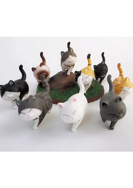 Siyah 1 Parça Karikatür Yürüyen Kedi Figür Mutfak Ofis Için indirimleri