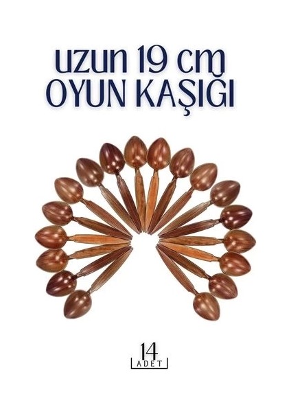Uzun Oyun Kaşığı 14 Adet