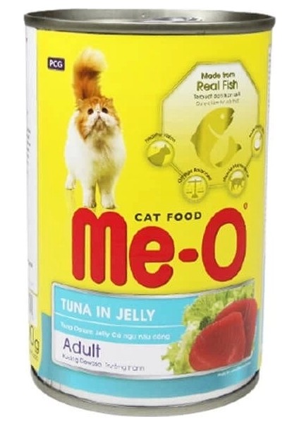 Meo Adult Jöle Ton Balıklı Yetişkin Konserve Kedi Maması 400 gr