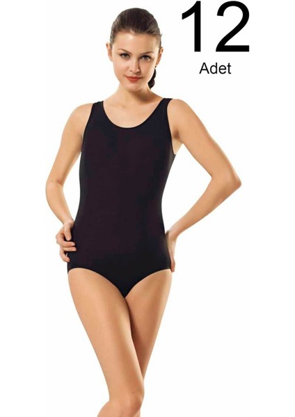 12'li Paket Geniş Askılı Çıtçıtlı Body