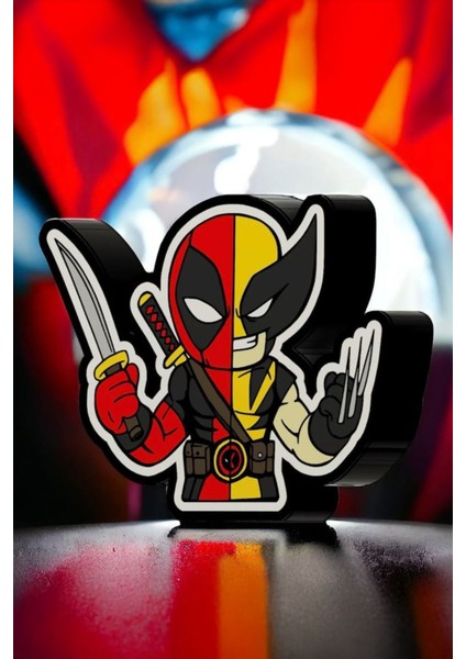 Çok Renkli Deadpool ve Wolverine Tasarımlı Rüya Işığı modelleri