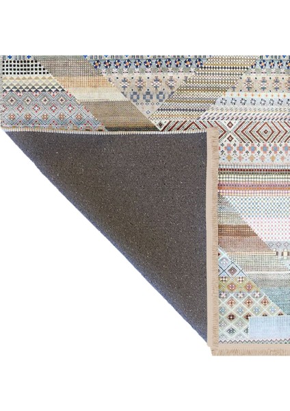 Barcelona Koleksiyonu Çok Renkli Geleneksel Motifli Modern Dekoratif Halı BARCELONA64 fırsatları