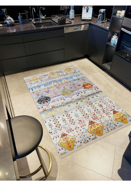 Barcelona Koleksiyonu Çok Renkli Geleneksel Desenli Modern Dekoratif Halı BARCELONA73 modelleri