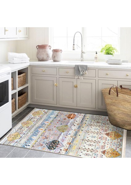 Barcelona Koleksiyonu Çok Renkli Geleneksel Desenli Modern Dekoratif Halı BARCELONA73 fırsatları