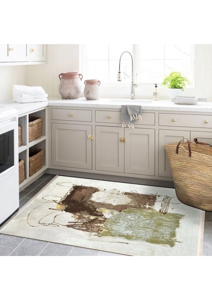 Barcelona Koleksiyonu Soft Renklerde Soyut Desenli Kreatif Modern Dekoratif Halı 55 fırsatları