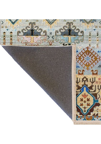 Barcelona Koleksiyonu Çok Renkli Geleneksel Motif Desenli Vintage Dekoratif Halı 28 indirimleri