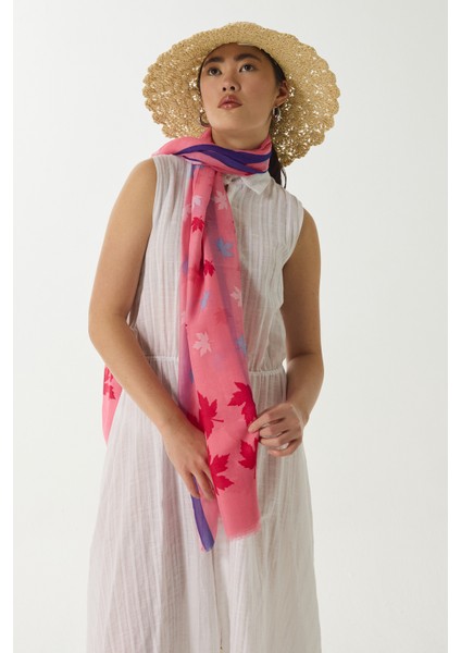 Zeta Yaprak Desen Şeker Pembe Pamuklu modelleri