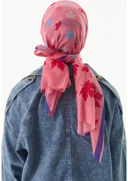 Zeta Yaprak Desen Şeker Pembe Pamuklu indirimleri