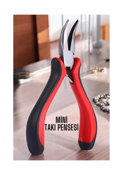 Profesyonel Mini Eğri Kargaburun Takı Pensesi