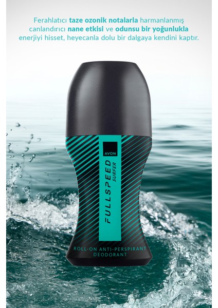 Full Speed Surfer Erkek Roll-On 50ML Ikili Paket modelleri