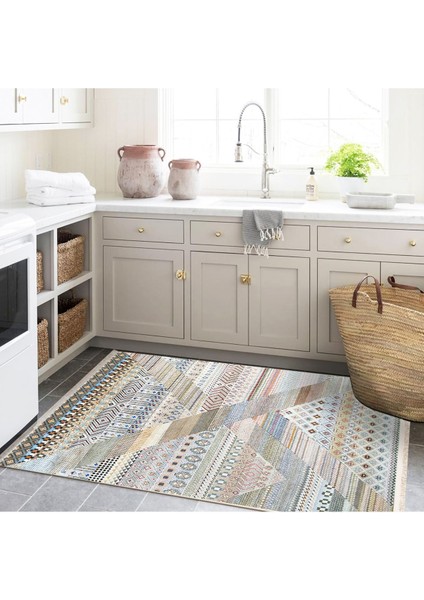 Barcelona Koleksiyonu Çok Renkli Geleneksel Motifli Modern Dekoratif Halı BARCELONA64 modelleri