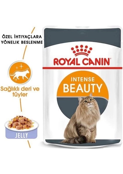 Royal Canin Intense Beauty Jelly Pouch Konserve Kedi Maması 85 gr fiyatları
