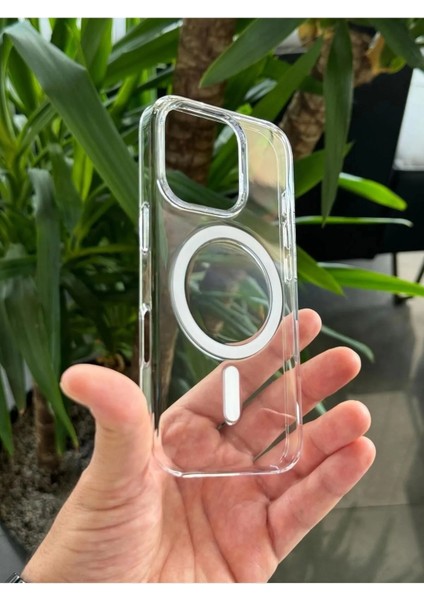 Iphone 15 Pro Max Uyumlu Kılıf Magsafe ve Şeffaf Lens Koruyuculu fırsatları