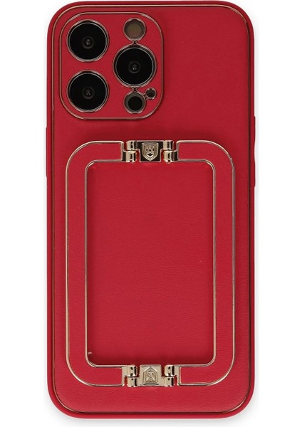 Newface iPhone 13 Pro Max Kılıf Coco Elit Kapak - Kırmızı