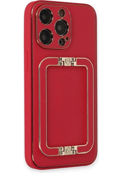 Newface iPhone 13 Pro Max Kılıf Coco Elit Kapak - Kırmızı fiyatları