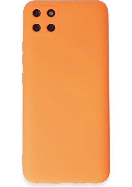 Newface Realme C11 Kılıf Nano Içi Kadife Silikon - Turuncu