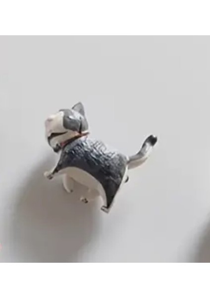 Gri-Beyaz 1 Parça Karikatür Yürüyen Kedi Figür Mutfak Ofis Için