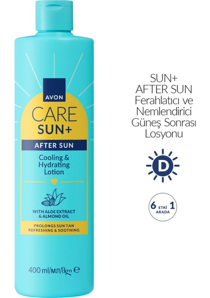Sun+ After Sun Ferahlatıcı ve Nemlendirici Güneş Sonrası Losyonu 400ML fiyatları