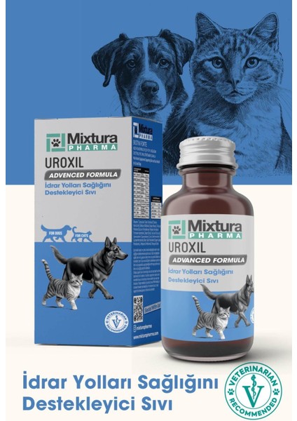 Uroxil Kedi ve Köpek Idrar Yolu Sağlığını Destekleyici Sıvı