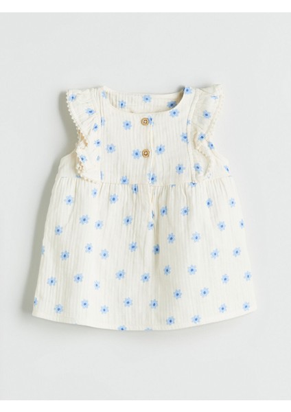 Yeni Sezon Cicekli Kiz Bebek Bluz ve Sort 2'li - S5JD49Z1