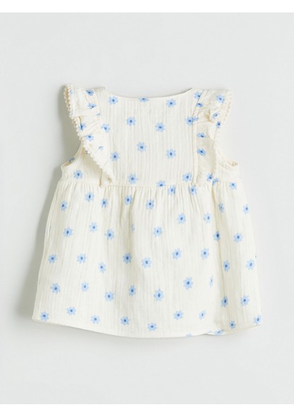 Yeni Sezon Cicekli Kiz Bebek Bluz ve Sort 2'li - S5JD49Z1