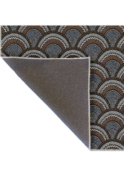 Buse Koleksiyonu Koyu Tonlarda Geleneksel Motifli Dokuma Taban Modern Dekoratif Halı BUSE44 fırsatları