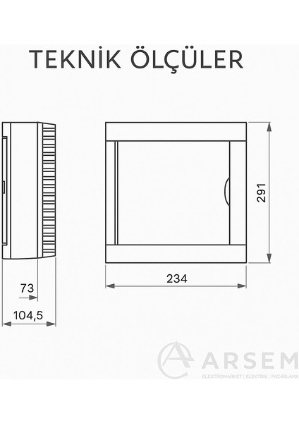 16 lı Sıva Üstü Sigorta Kutusu - Klemensli 8691136221166 90912116 modelleri