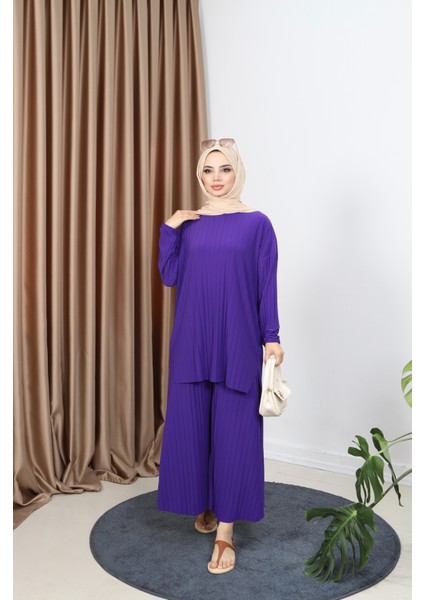 Piliseli Bol Kesim Pantolonlu Takım fiyatları