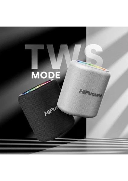 Vocalist 100 Kablosuz Bluetooth 5.0 25W Rgb Aydınlatmalı Bt/aux/sd Kart Girişli Tws Mikrofonlu Taşınabilir Karaoke Sistemi Hoparlör Siyah