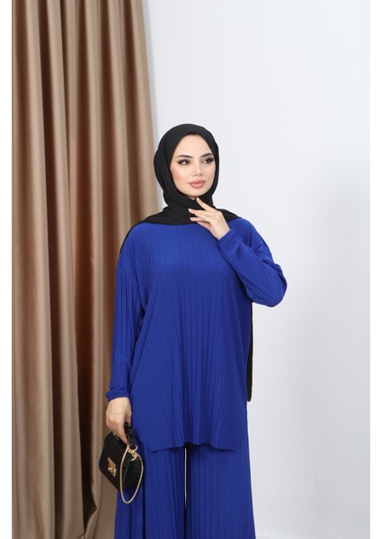 Piliseli Bol Kesim Pantolonlu Takım indirimleri