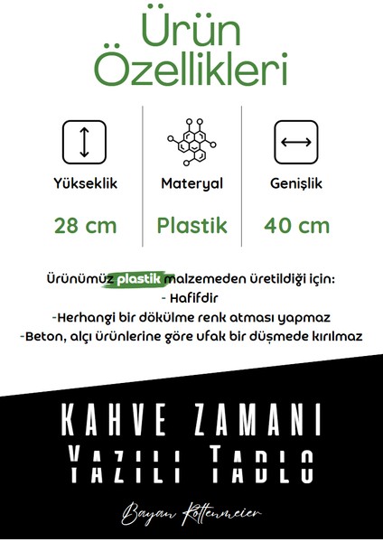 Kahve Zamanı Yazılı Tablo fiyatları
