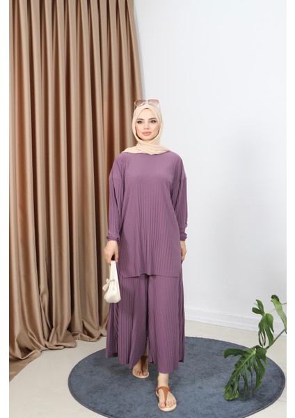 Piliseli Bol Kesim Pantolonlu Takım fiyatları