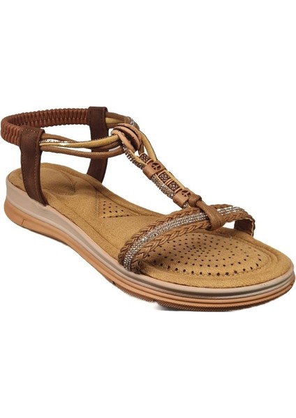 Taşlı Rahat Günlük Kadın Sandalet 815259-Z