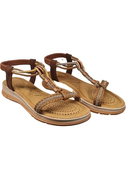 Taşlı Rahat Günlük Kadın Sandalet 815259-Z
