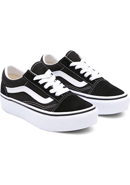 Siyah Erkek Çocuk Yürüyüş Ayakkabısı VN0A3TL36BT1 Uy Old Skool Platform fırsatları