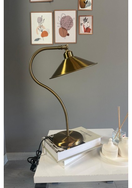 Eskitme Renkli Masa Lambası, Çocuk Odası ve Okuma Için Dekoratif Abajur