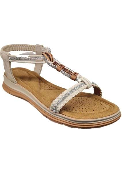 Taşlı Rahat Günlük Kadın Sandalet 815259-Z