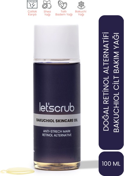 Bakuchiol Cilt Bakım Yağı - Doğal Retinol Özel Formül - (Shea,Bakuchiol,Almond,Baobab)