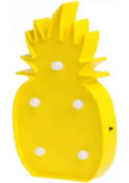 Renkli LED Işıklı Ananas Gece Lambası, Şık ve Ortama Renk Katıcı Tasarım