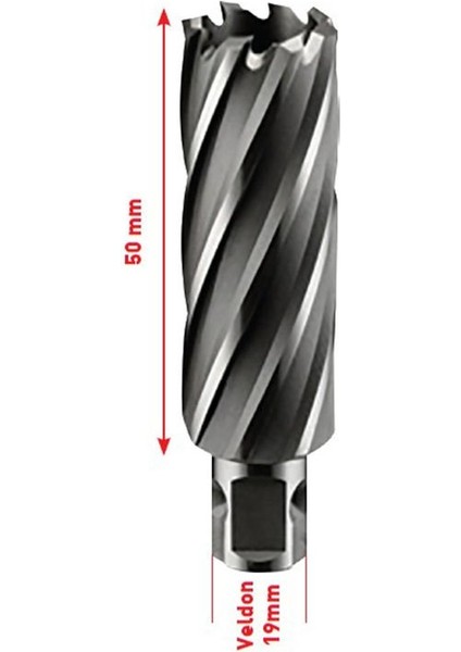 Krasnıc 17X50 mm Uzun Manyetik Matkap Ucu Hssco5