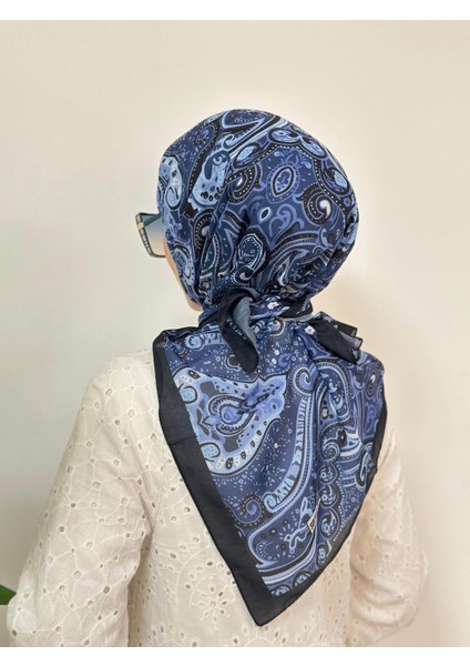 Meduse Desen Eşarp - Lacivert fırsatları