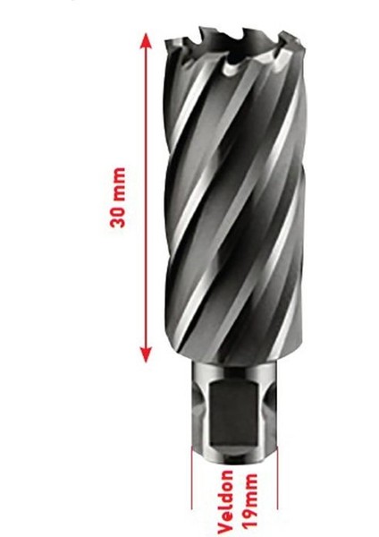Krasnıc 52X30 mm Manyetik Matkap Ucu Hssco5