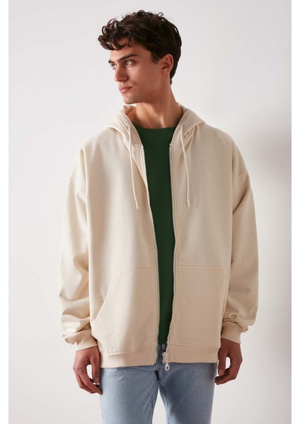 Utılıty Comfort Ekru Sweatshirt