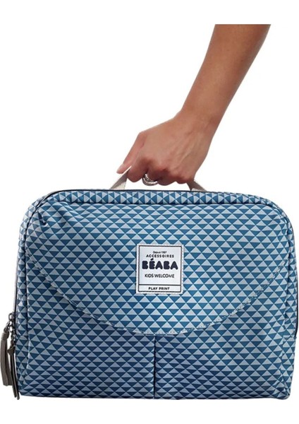 Geneva Iı Bebek Bakım Çantası Playprint Mavi 44X26X30 cm modelleri